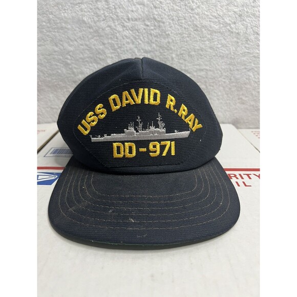 Vintage USS David R. Ray (DD-971) SnapBack Hat/Cap - Made in the USA - Picture 1 of 9